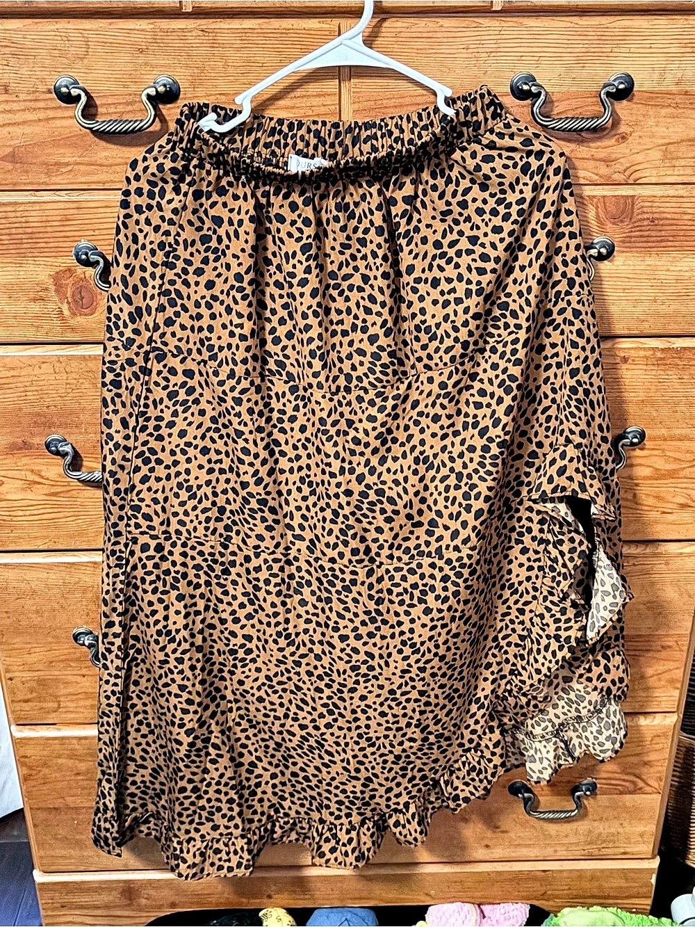Animal Print Maxi Skirt